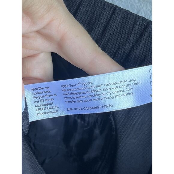 Eileen Fisher Straight Leg Dress Pants- Size Large - Black - Picture 11 of 11